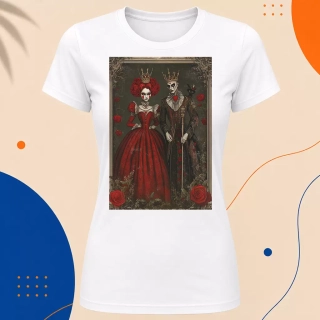 Dámské tričko - Král a královna srdcí – The King & Queen of Hearts
